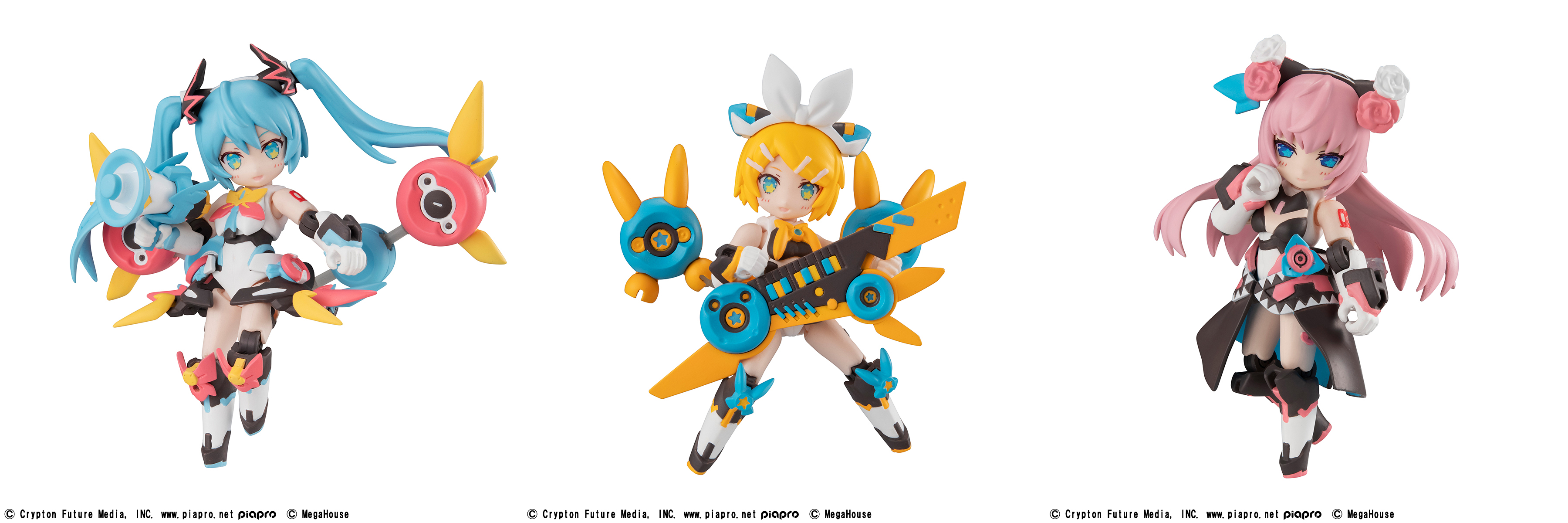 プロセカレン リン初音ミク巡音ルカフィギュアDesktop