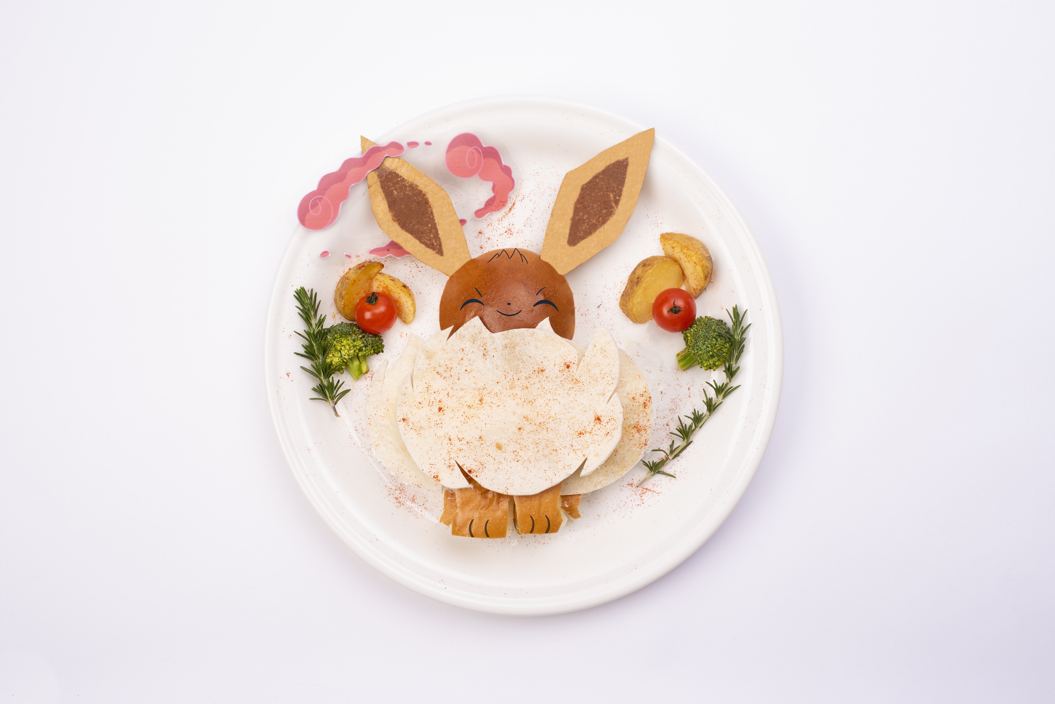ピカチュウとイーブイのキョダイマックスのすがたがポケモンカフェ