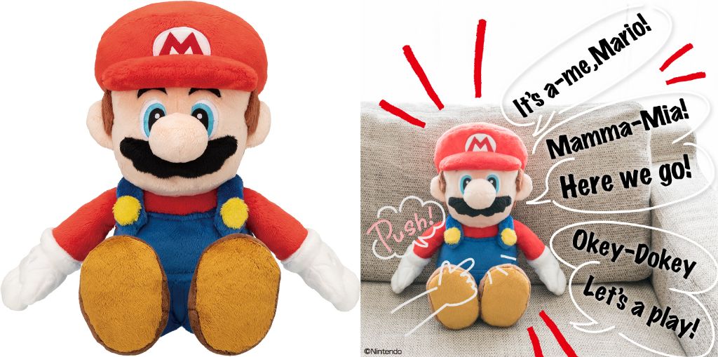 マリオ♡ニンテンドー　おしゃべりマリオ♡ぬいぐるみ　ビッグサイズ しゃべるマリオにクッパが添い寝!? 『一番くじスーパーマリオ』、全部