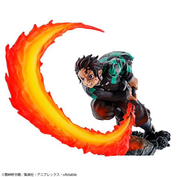 鬼滅の刃 竈門炭治郎 ヒノカミ神楽 ジオラマ ハンドメイド ヒノカミ神楽や教えるのが爆裂に下手な炭治郞がミニジオラマに