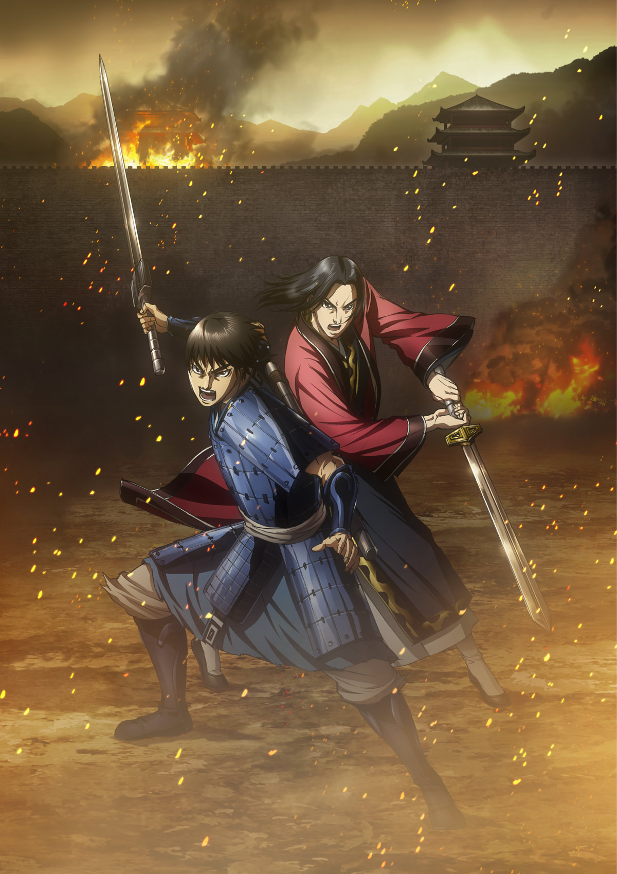 額装品】キングダム 嬴政 原泰久 KINGDOM （キングダム15周年A1