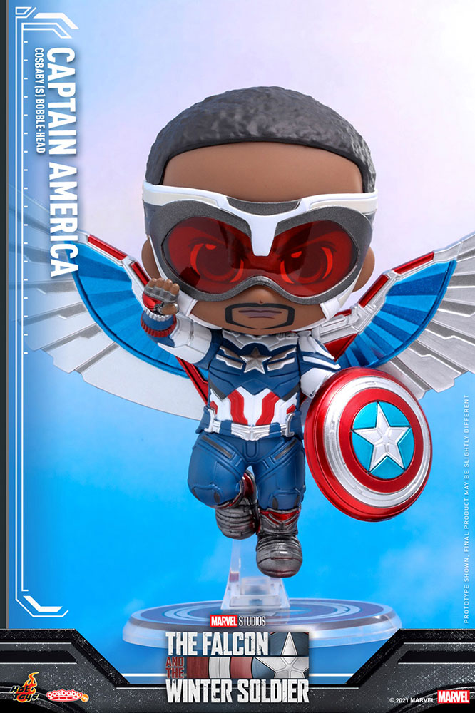サム扮する新キャプテン・アメリカを1/6スケールとコスベイビー