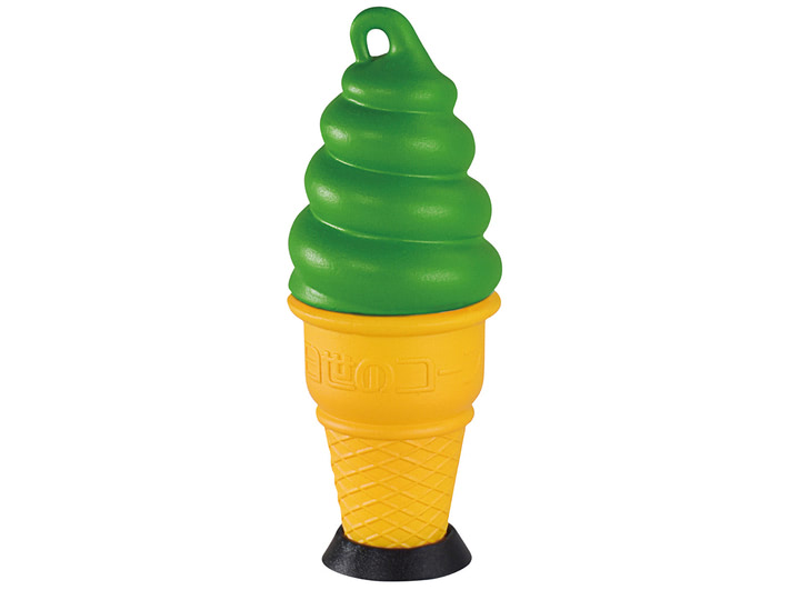 店頭のでかいソフトクリームスタンドがカプセルのミニチュアに