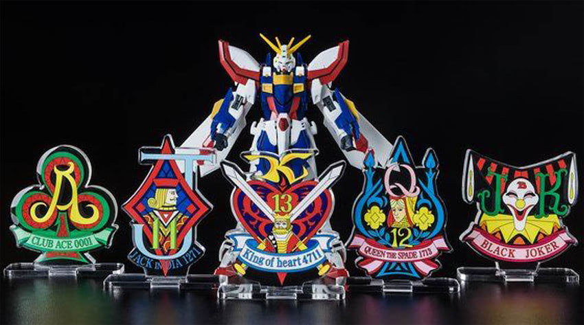 Gガンダム』シャッフル同盟のマークがアクリルロゴEXに