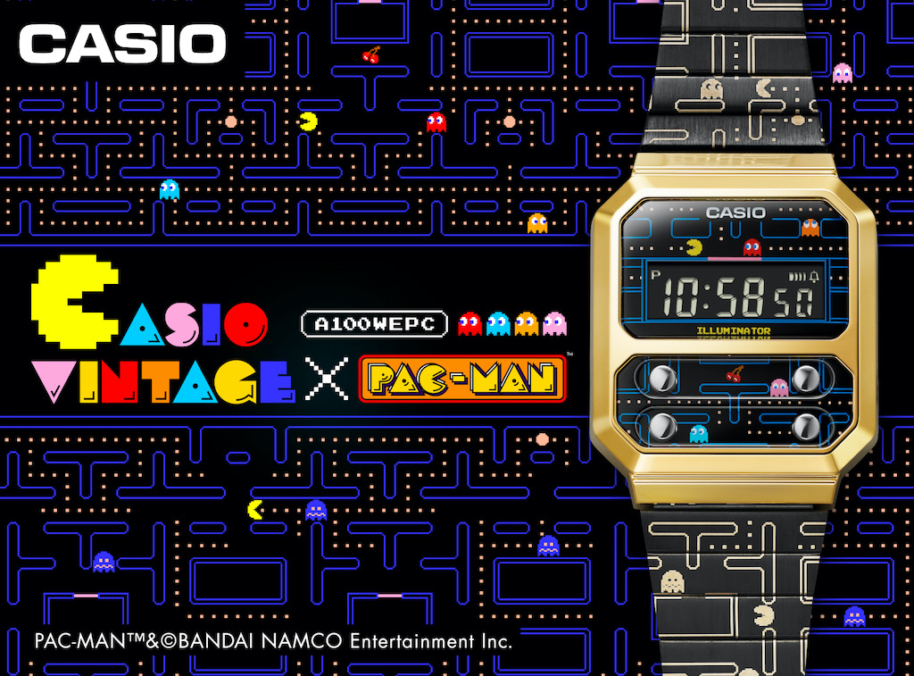 CASIO パックマンコラボ デジタル腕時計　セット販売　ナムコPacman レトロかわいい腕時計『パックマン』CASIOとコラボ！ | アニメージュ