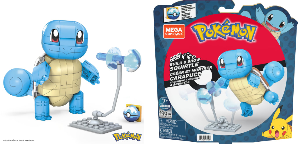 ゼニガメ ビッグフィギュア メガコンストラックス ポケモン ビッグシリーズ」にゼニガメ登場