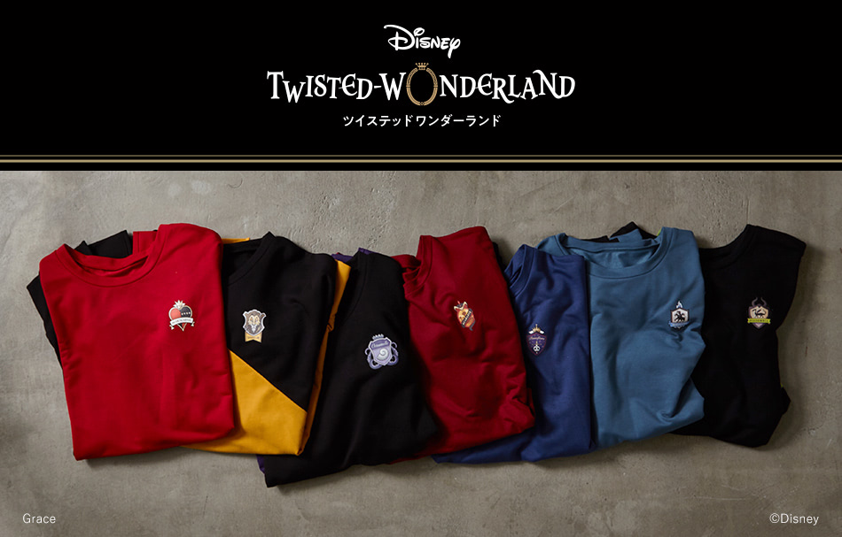 【未開封品】【完売品】ツイステ シャツ ハーツラビュル寮 他 グッズ ツイステ』各寮イメージのニッセン限定Tシャツが一般販売開始