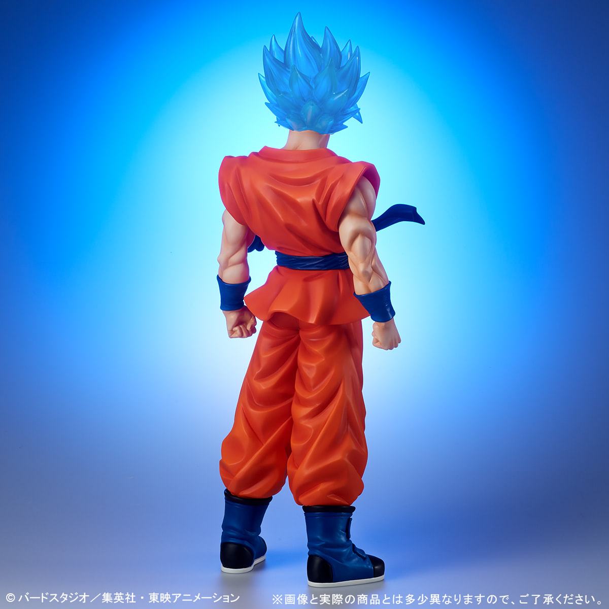SSGSS悟空がクリア髪で全高約47センチの大型フィギュアに