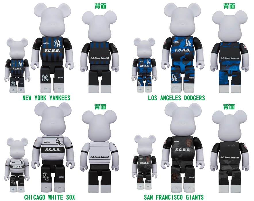 BE@RBRICK F.C.R.B. × MLB 100％ & 400％ BE@RBRICK F.C.R.B. × MLB 100