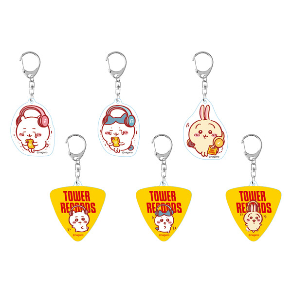ちいかわ×TOWER RECORS トレーディング缶バッジ タワレコ うさぎ