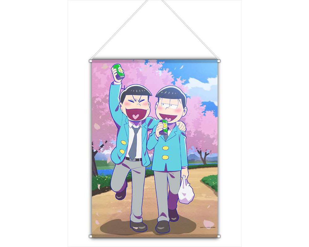 おそ松さん 描き下ろしの酔いどれ6つ子がタペストリーに アニメージュプラス アニメ 声優 特撮 漫画のニュース発信