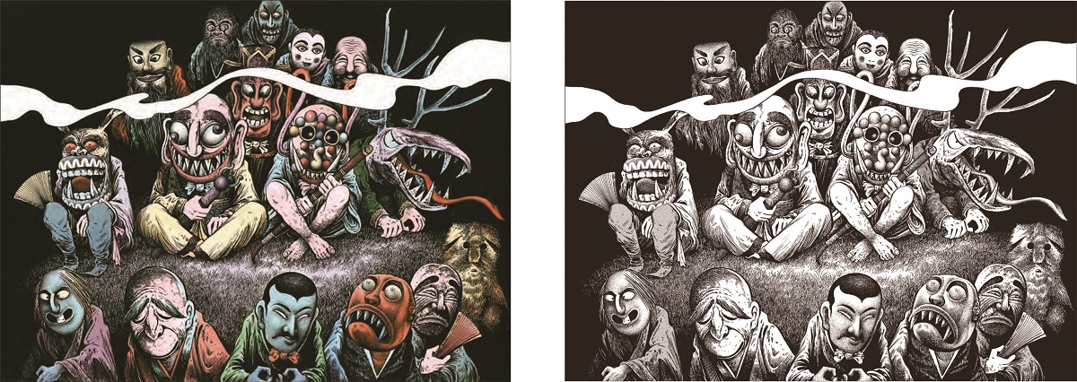 水木しげるの緻密すぎる原画を塗る！無心になれる大人の塗り絵で 
