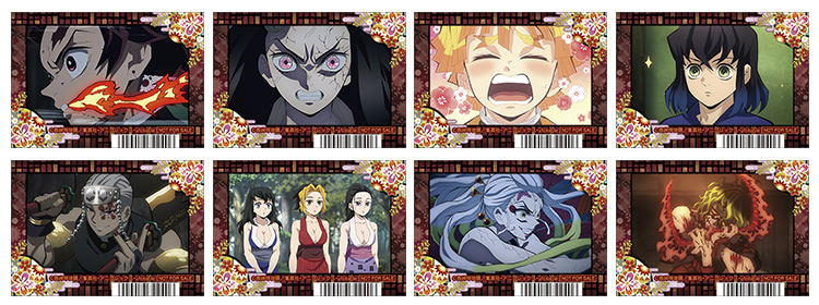 鬼滅の刃』遊郭編の場面写真を使用したクリアしおりが登場