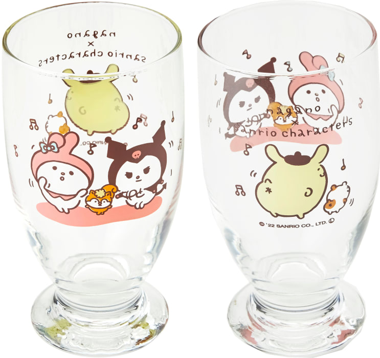 ナガノ×サンリオキャラのレトロなグラスでおうちカフェ