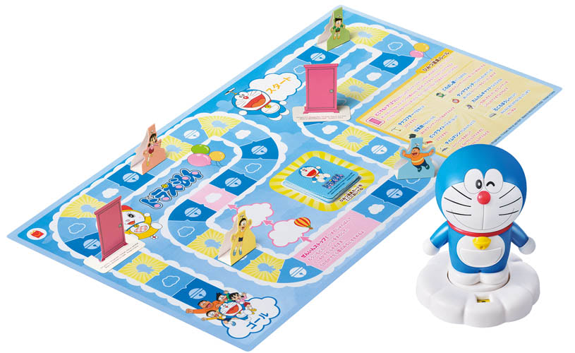 新しいハッピーセットはドラえもんの立体物と紙で楽しいゲーム