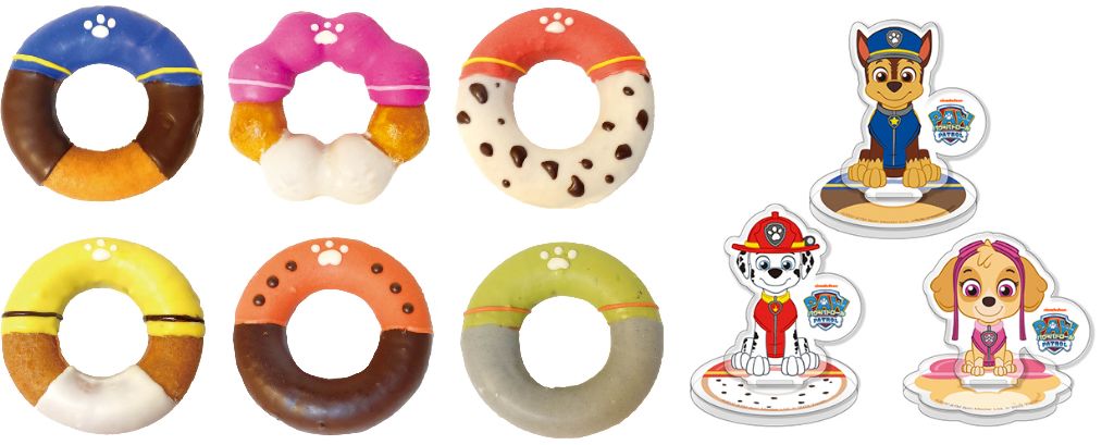 パウパトがドーナツ化 カラフル可愛い パウ パトロール が ジャックインザドーナツ とコラボ アニメージュプラス アニメ 声優 特撮 漫画のニュース発信