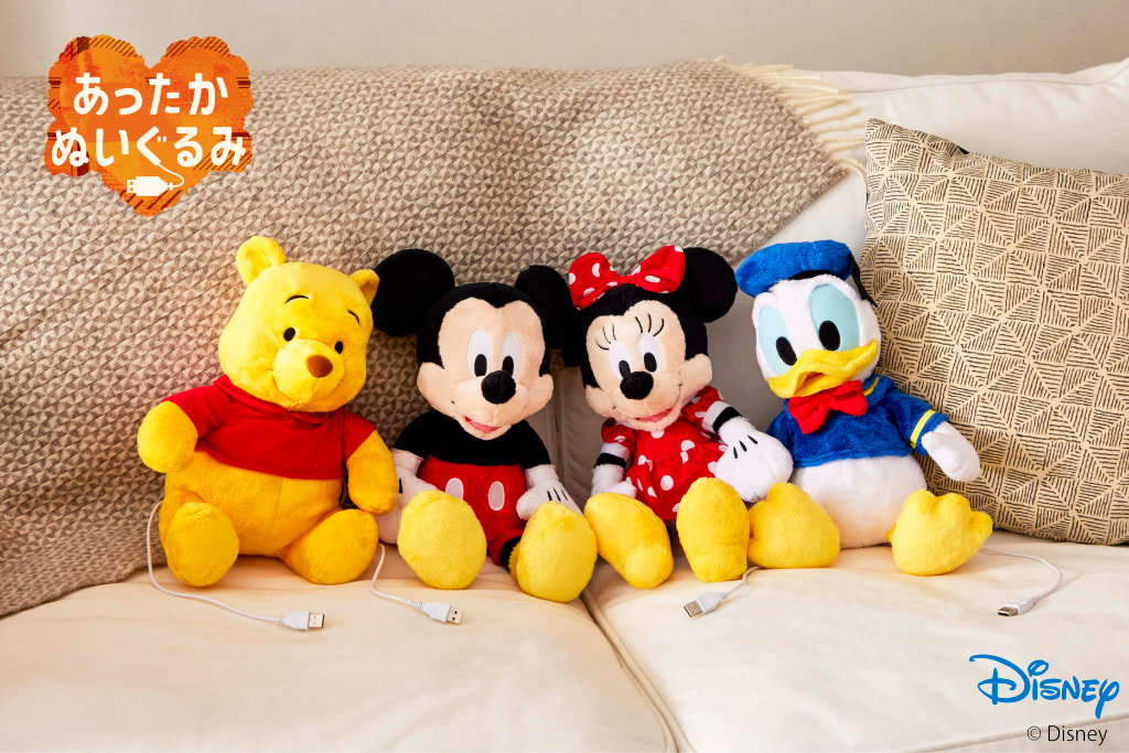 ミッキーたちの『あったかぬいぐるみ』でポカポカ癒される