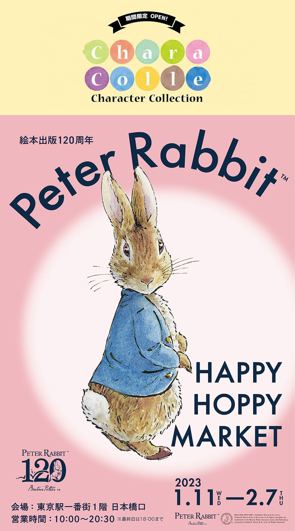 ピーター・ラビットが東京駅にやってくる☆祝出版120周年のスペシャル