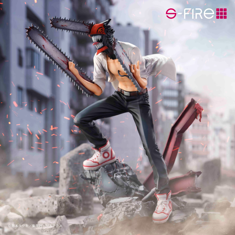 S-FIRE チェンソーマン デンジ＆ポチタ 1/7スケールフィギュア