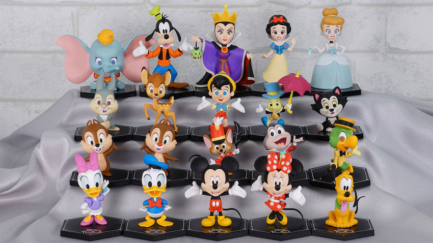 ディズニー創立100周年】「Disney100」限定ミニフィギュアがデフォルメ