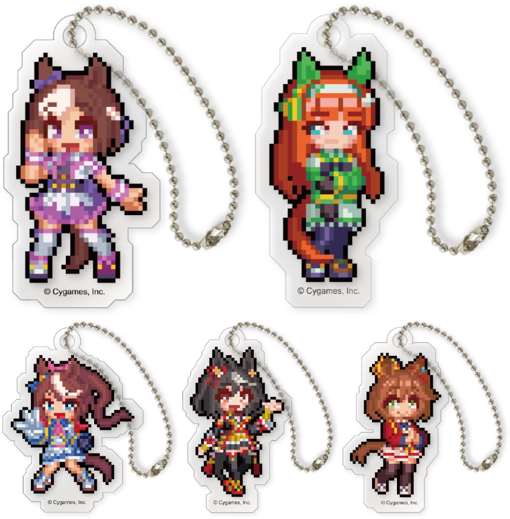 ウマ娘 ファミリーマート コラボ クリアファイル ドット絵アクリルチャーム ウマ娘 ファミリーマート コラボ クリアファイル ドット絵