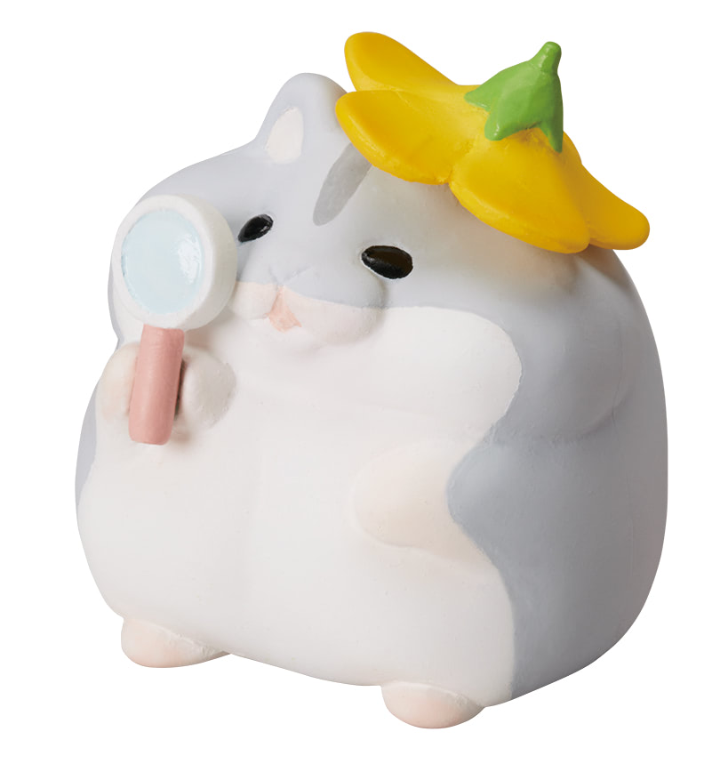 おやつを探すもっちりハムスターが大ボリュームで立体化