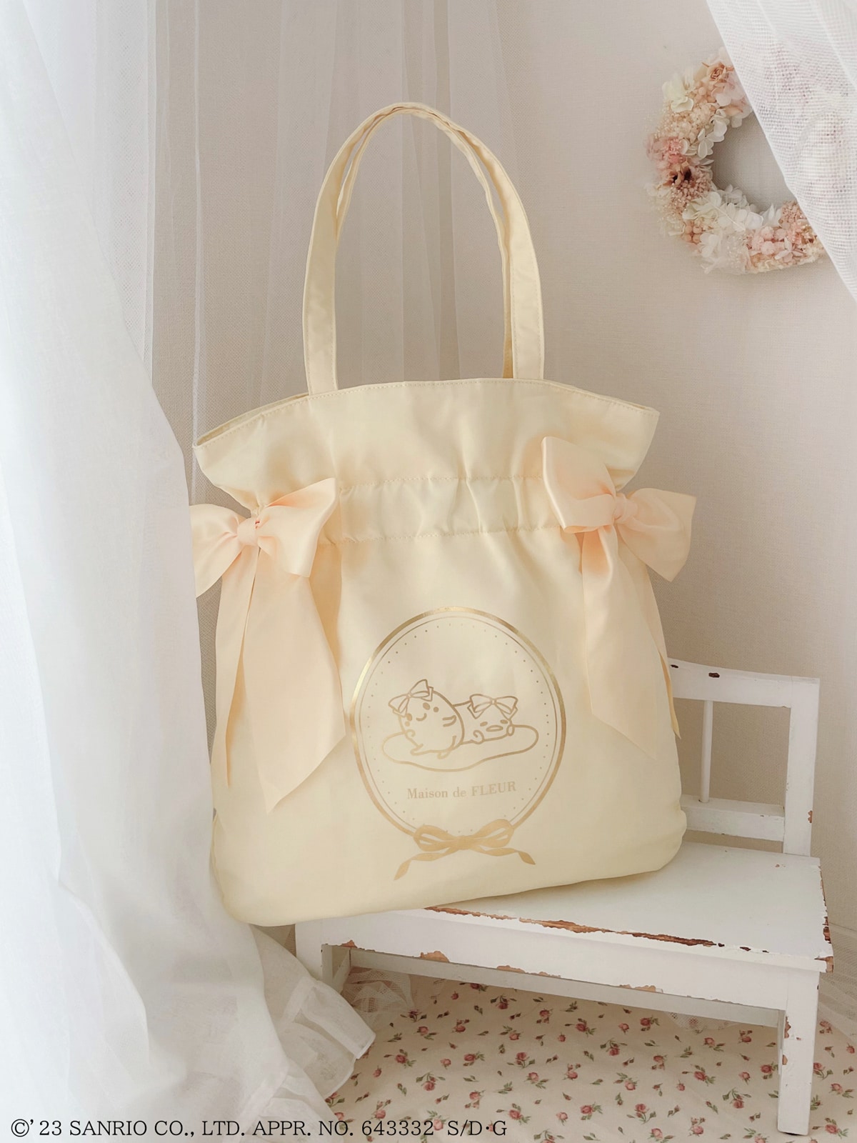 ぐでたま×Maison de FLEUR】リボン姿がゆる可愛いバッグやポーチに注目 