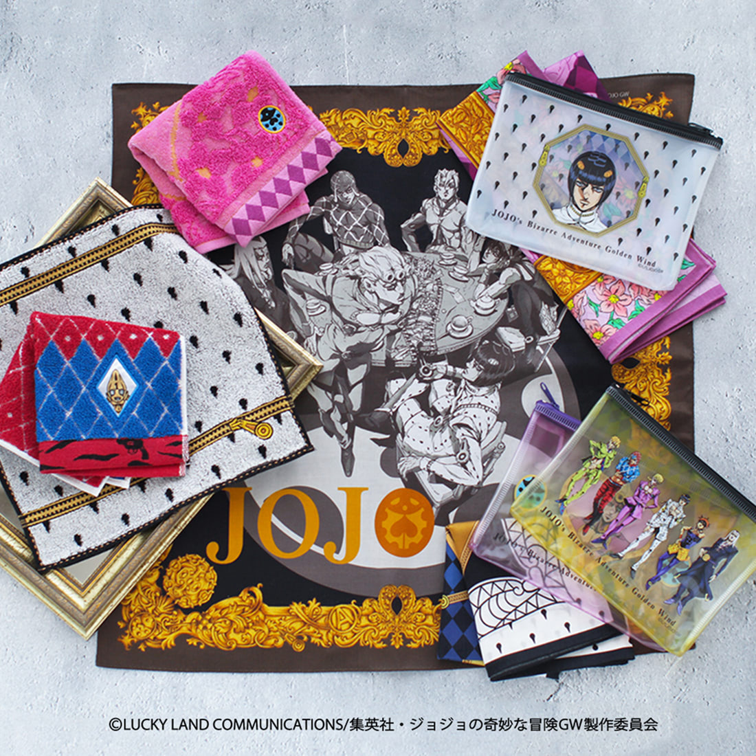 本日発売！『ジョジョ 黄金の風』の世界観を華やかなアイテムにッ