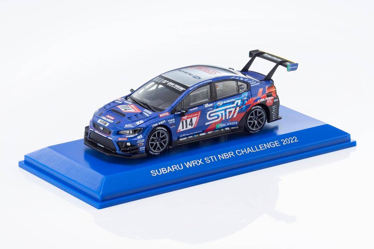 ミニカー SUBARU NBR CHALLENGE 2022 Subaru WRX STI NBR CHALLENGE 2022 with photo book