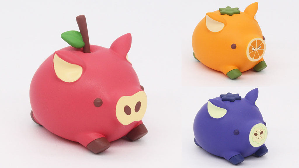 おしゃれでかわいい！ くだものブタさん「Fruits Pigs」カプセルトイで