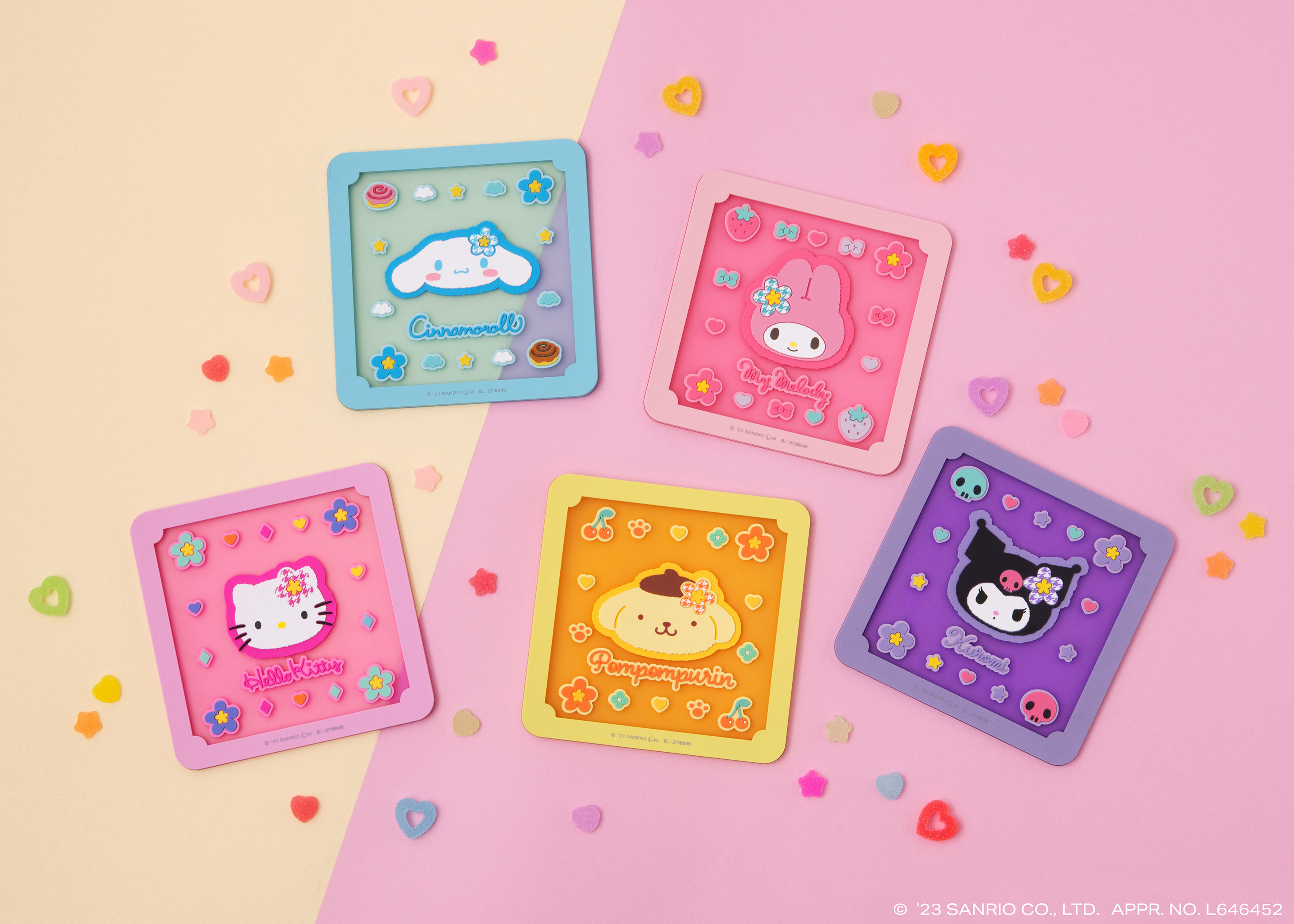 サンリオ】クリア素材が可愛い♪ ラバーコースターがカプセルなしの