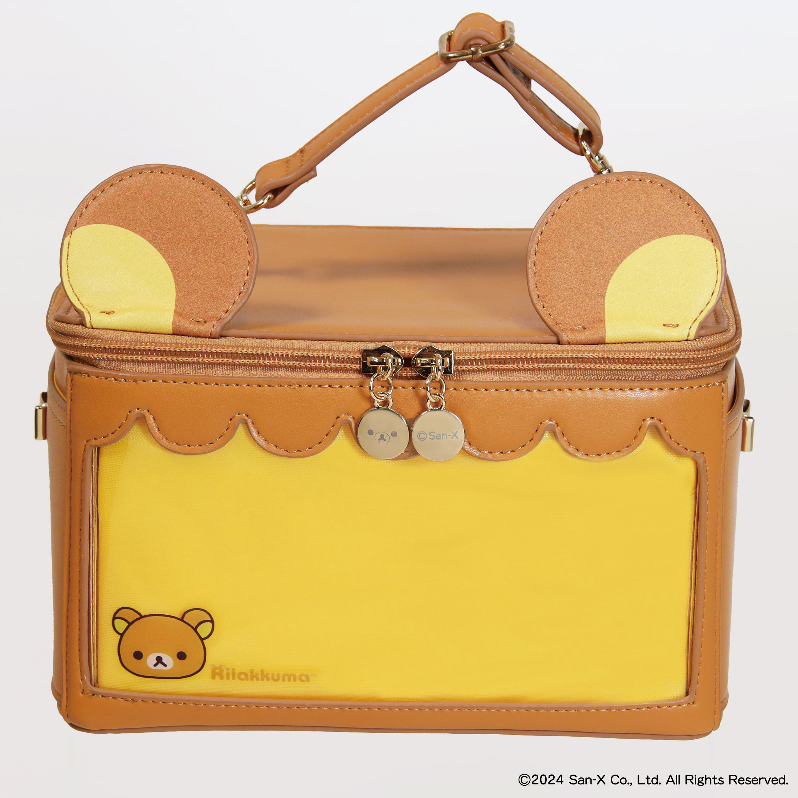 美品♡リラックマ コスメBOX イエロー ＆オレンジ♡アクセサリーケース＆グッズ 可愛くて実用的♪ リラックマ＆コリラックマと推し活・オタ活を楽し