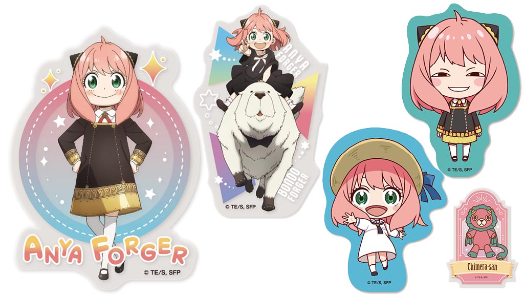 わくわくっ！ いろんなアーニャたちのクリアステッカーが全20種