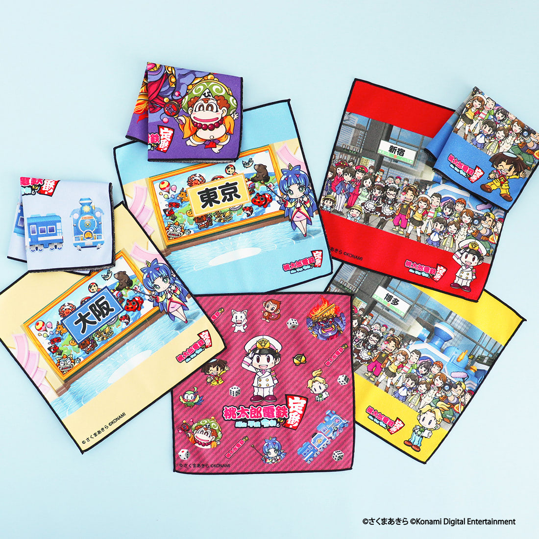 桃太郎電鉄(ブランケット)クリアファイル(他)合計30点(新品) 桃太郎電鉄】ゲームの世界観をデザインに盛り込んだ雑貨アイテムが大