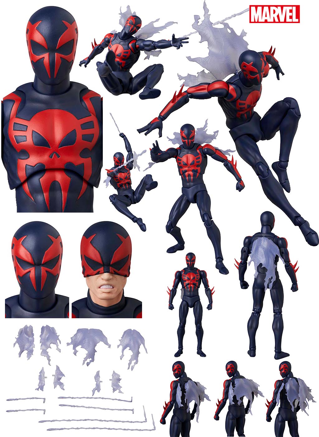 MAFEX Spider-Man 2099 フィギュア Amazon.com: MEDICOM Toy MAFEX No. 239 Spider-Man 2099 Spider