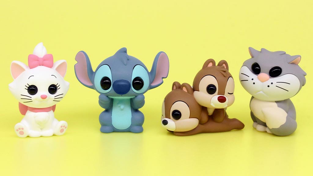 ディズニー】スティッチたちのアクリルおめめキラキラミニソフビ