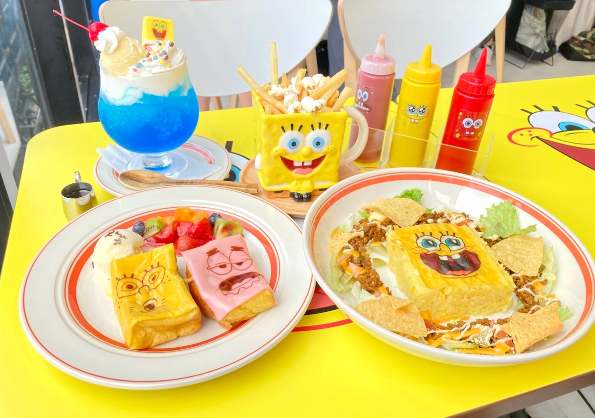 スポンジ・ボブ】可愛すぎる『期間限定カフェ』に行ってきた