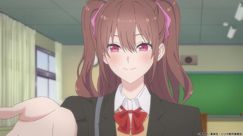 2.5次元の誘惑』第2話、リリサが制服姿でカメラチェック
