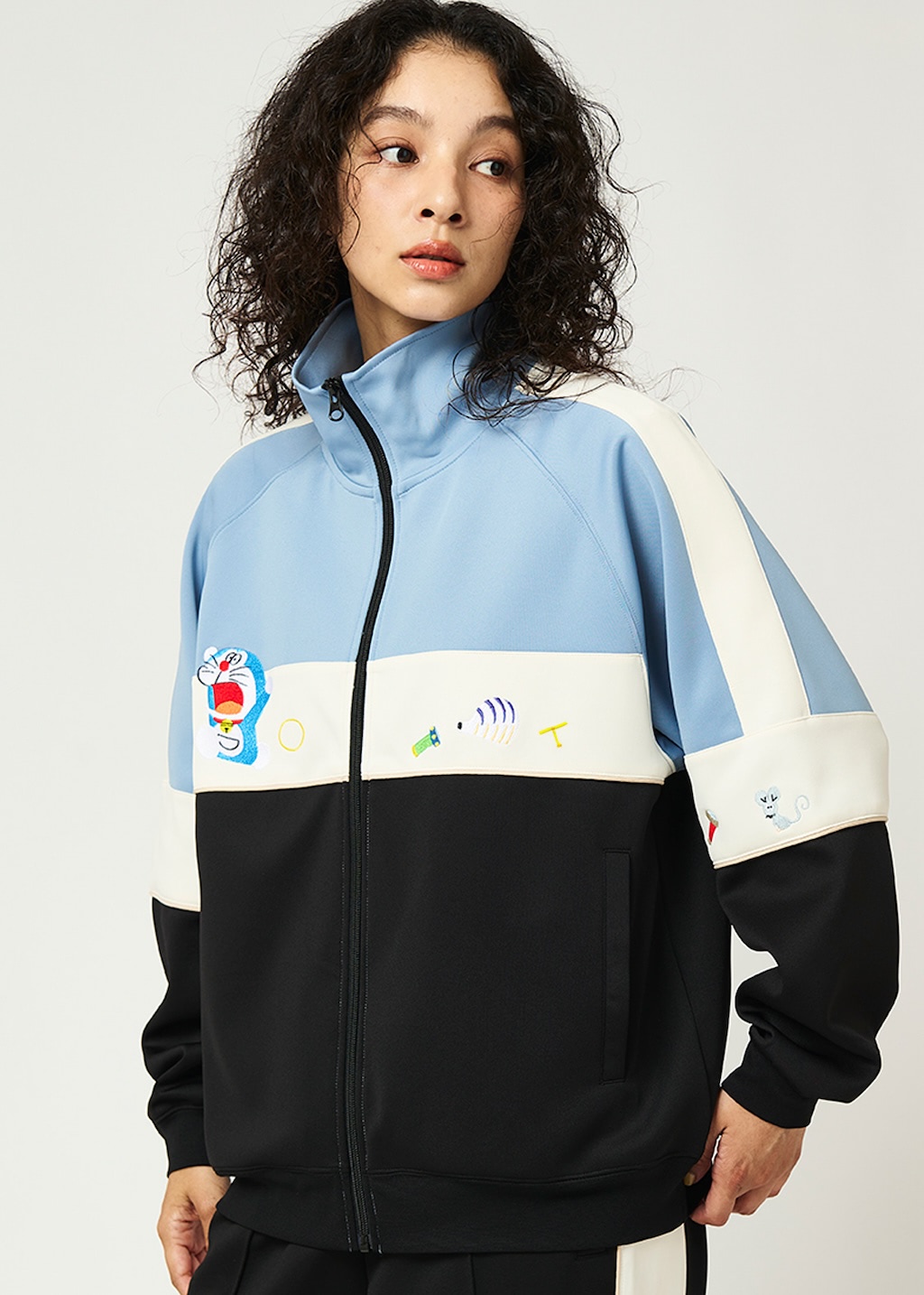 【新品】グラニフ ドラえもん トラックジャケット L ドラえもん】グラニフ新作はどら焼き、ひみつ道具にネズミ