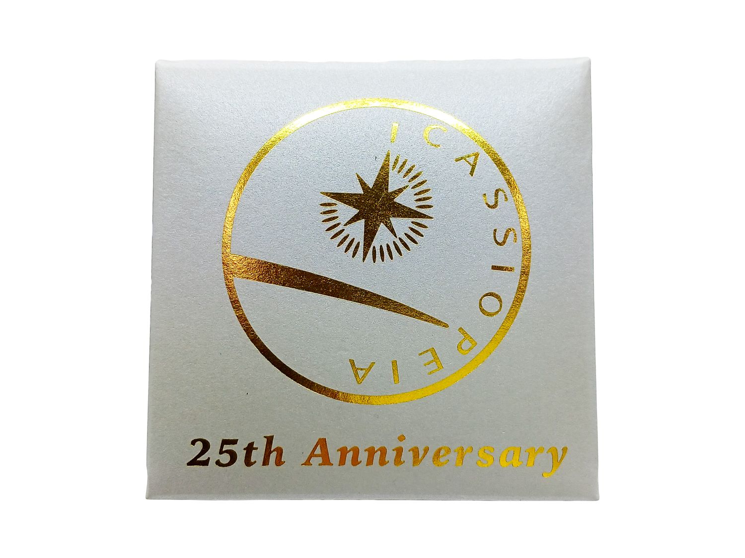 寝台特急カシオペア 25周年記念 懐中時計オリジナルクリアファイル(非売品)付き 寝台特急カシオペア 25周年記念グッズ（懐中時計、帽子）を