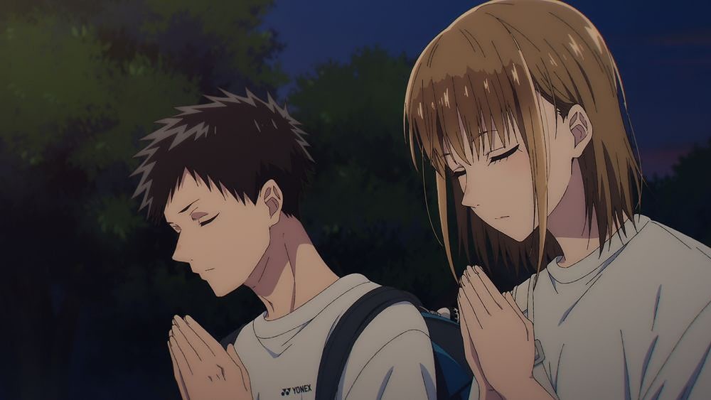 アオのハコ】第7話 帰り道に大喜と千夏が神社で願掛け | アニメージュ