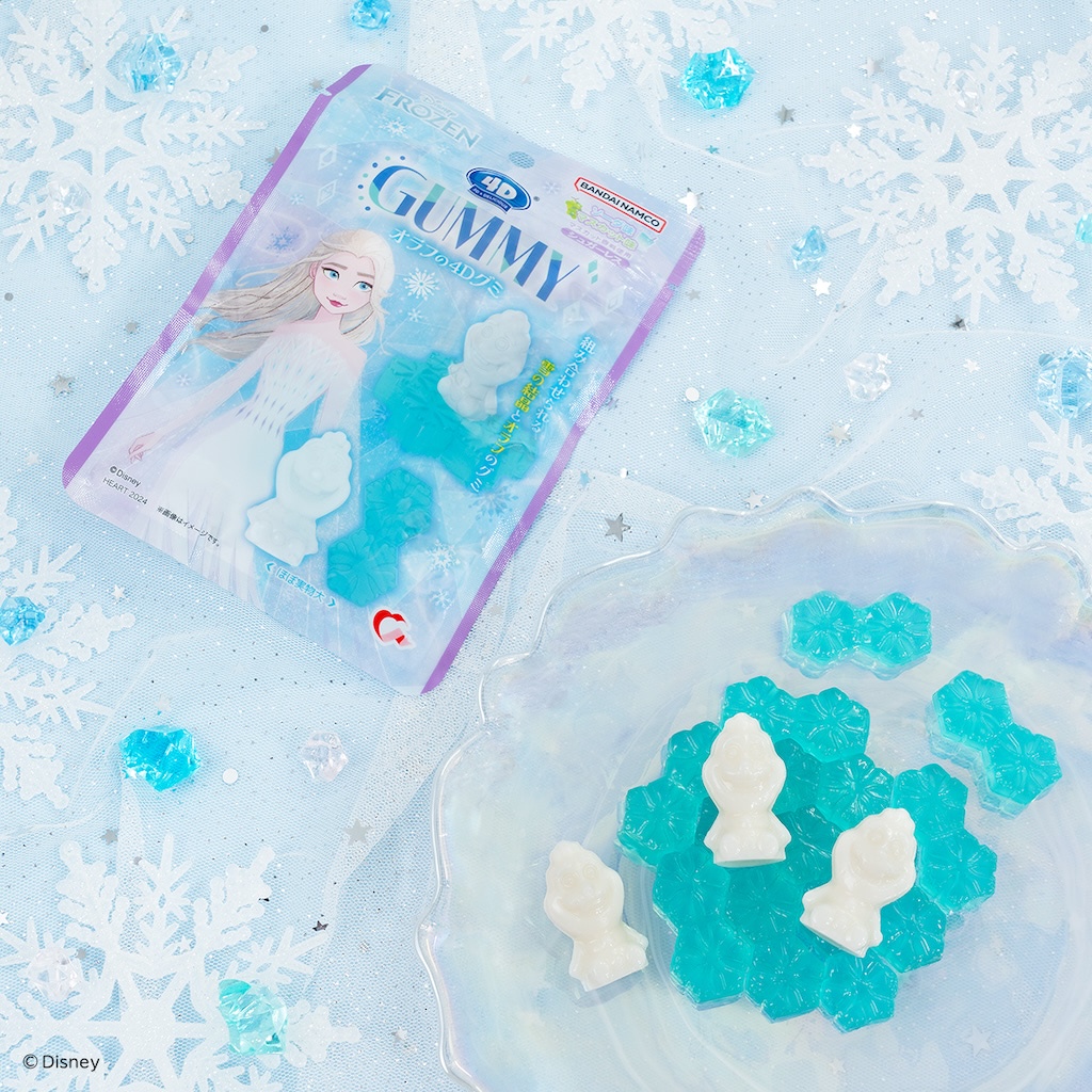 アナと雪の女王】雪の結晶やオラフが幻想的な4Dグミで楽しめる