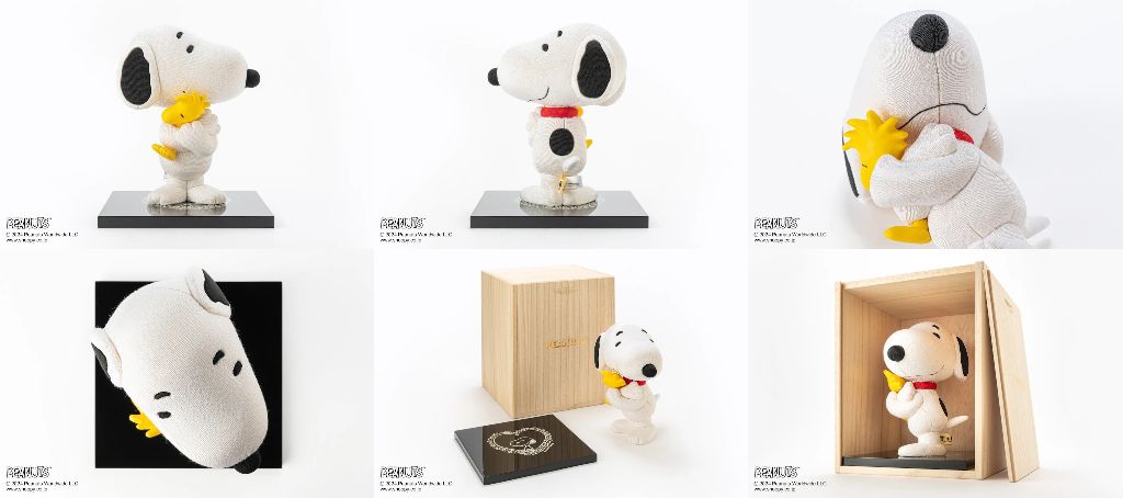 スヌーピー】ウッドストックとハグ♪ 伝統工芸「江戸木目込人形PEANUTS