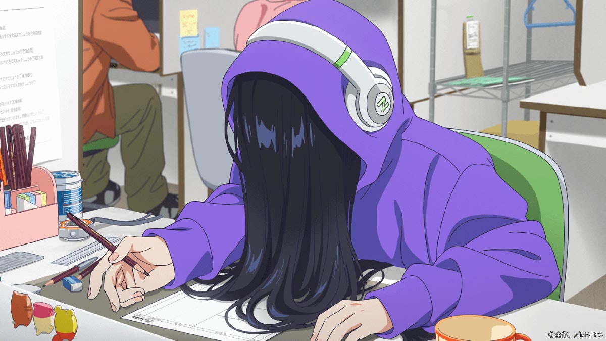 全修。』第1話、アニメ監督・広瀬ナツ子が絵コンテに行き詰まる
