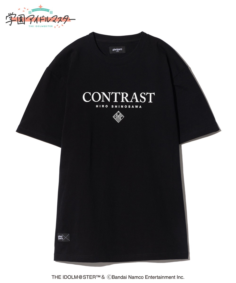 学園アイドルマスター gladgarb コントラストTシャツ 篠澤広 Lサイズ 学園アイドルマスター×gladgarb CONTRAST TEE(全2種） | 学園