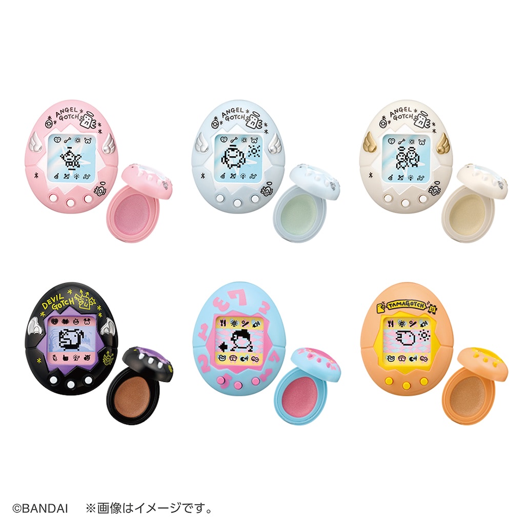 可愛いたまごっち型ケース＆万能カラー揃いのフェイス＆アイカラー