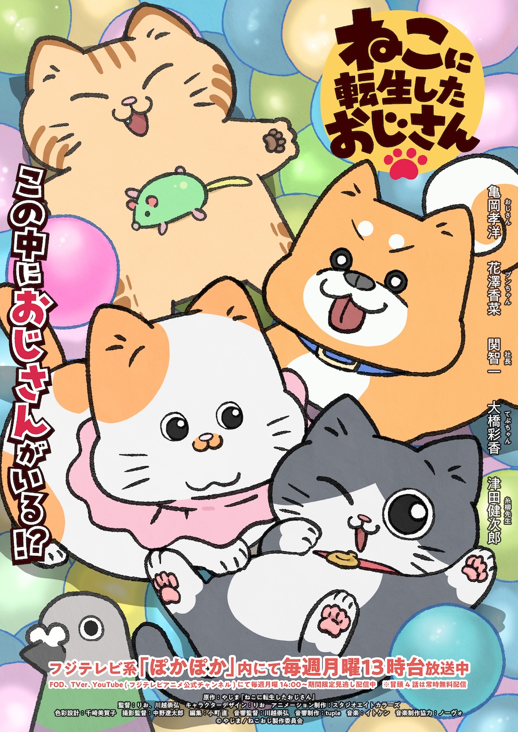 ねこおじ】癒やしビジュ公開！ Fアニメフェス＆一挙無料配信決定