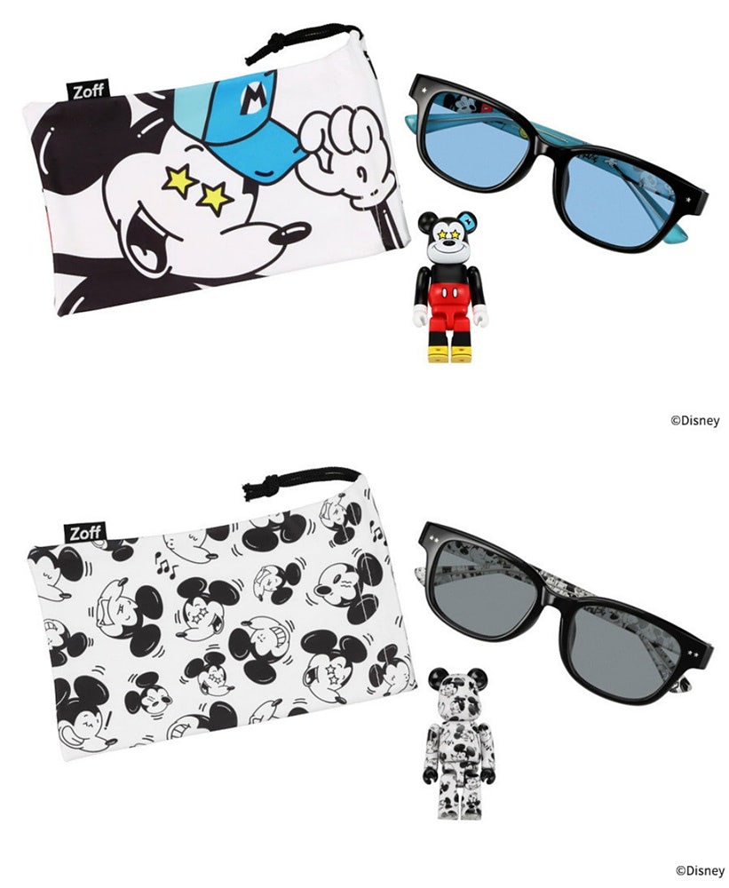アメコミ zoff BE@RBRICK メガネブランド「Zoff」から、ミッキーマウスモチーフの