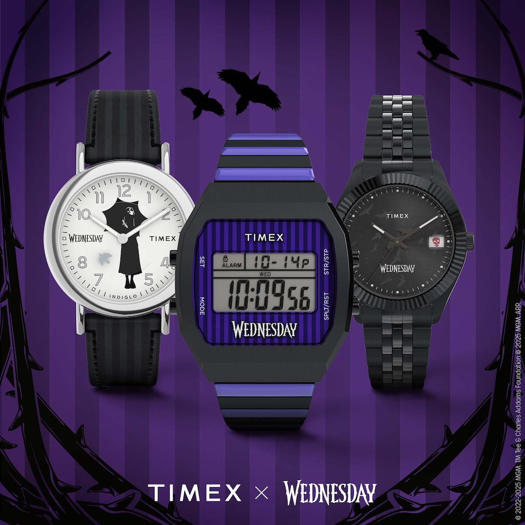 ティム・バートン】「Timex x Wednesday」妖艶なコラボウォッチにご