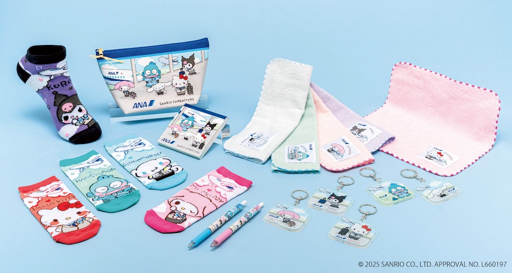 ANA×サンリオ】空港スタイルのキティたちが可愛い♪ 集めたいコラボ